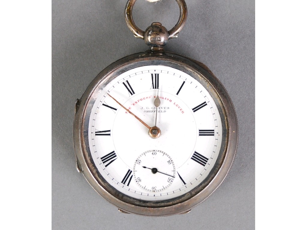 Appraisal: J G GRAVES SHEFFIELD 'THE EXPRESS' ENGLISH LEVER POCKET WATCH