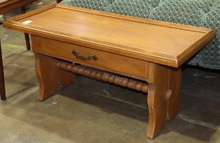 Appraisal: Signed Monterey Horseshoe Spanish Revival coffee table Signed Monterey Horseshoe