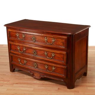 Appraisal: Regency carved walnut commode Regency carved walnut commode th c