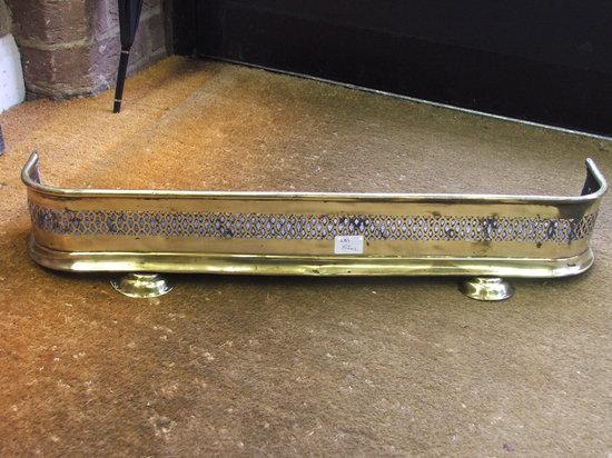 Appraisal: A VICTORIAN BRASS AND WIRE NURSERY FENDER wide and a