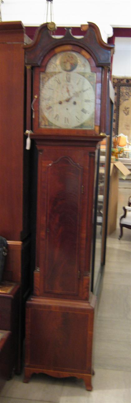 Appraisal: Federal mahogany tall case clock early th century H in