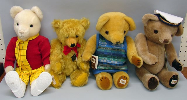 Appraisal: Lot of English mohair bears Tan Nisbet Captain Bully Gold