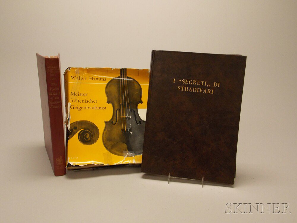 Appraisal: Three Books on Violin-related Subjects including I Segreti Di Stradivari