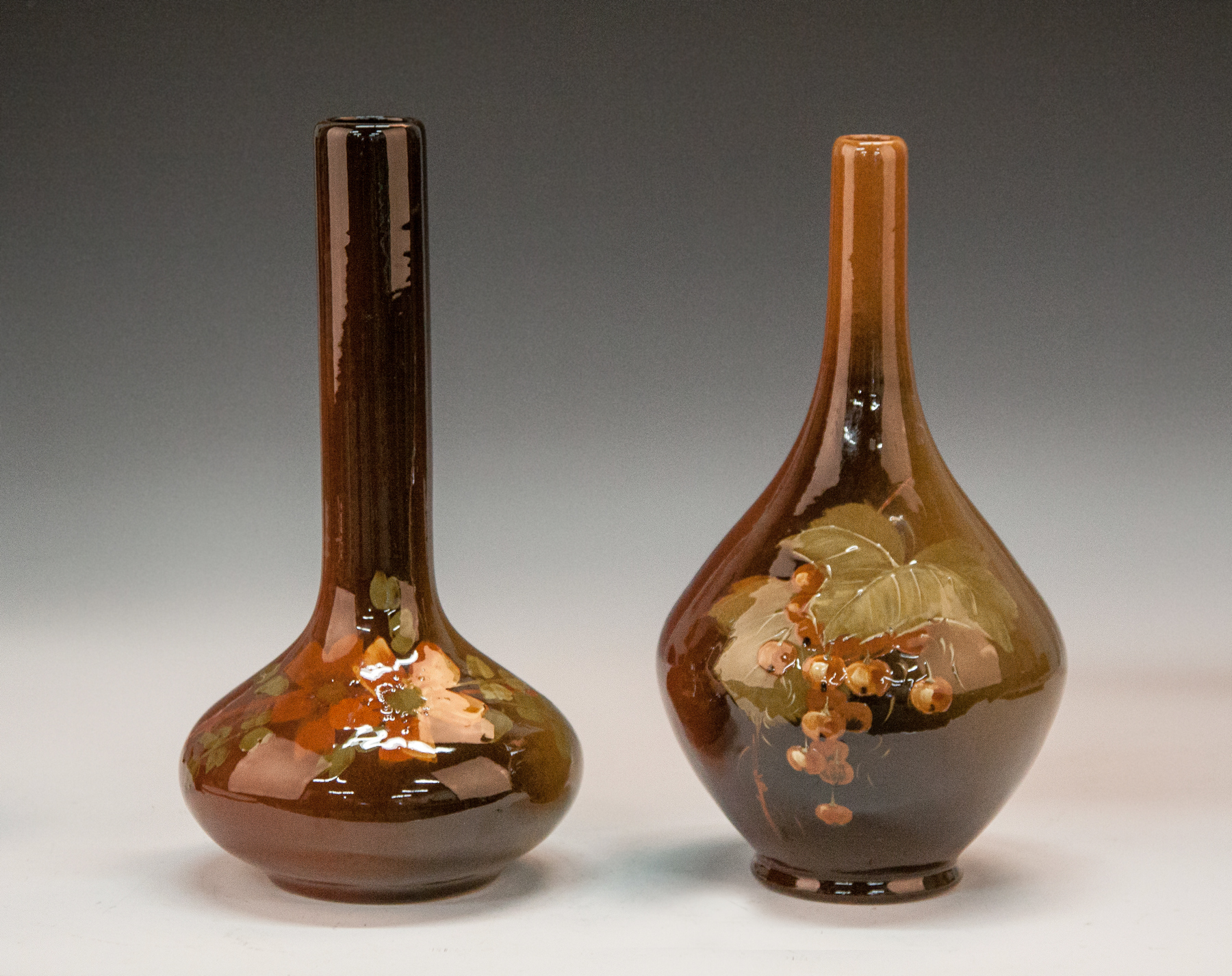 Appraisal: Two Owens Art Pottery Vases Early th cent Both sgn