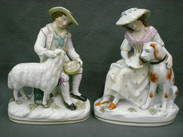 Appraisal: Pair of lovely Staffordshire Parr figures including figure depicting a