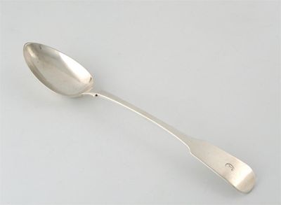 Appraisal: A George IV provincial silver Fiddle pattern basting spoon by