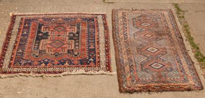 Appraisal: A Shiraz runner South East Persia circa wth four pendant