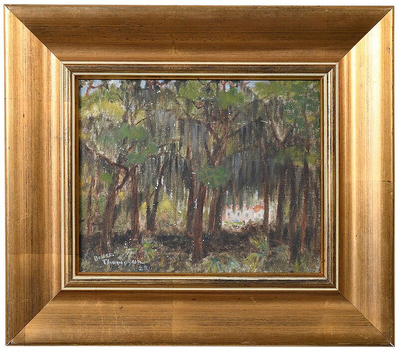 Appraisal: Bruce Thompson Illinois - Spanish Moss signed lower left Bruce