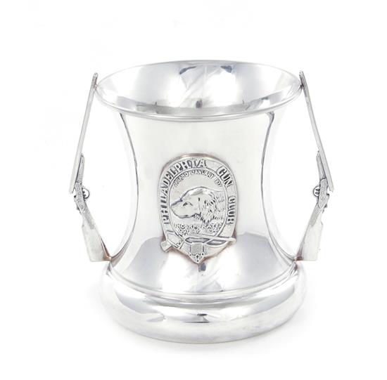 Appraisal: Argentium silver Philadelphia Gun Club trophy dated February listing contestants