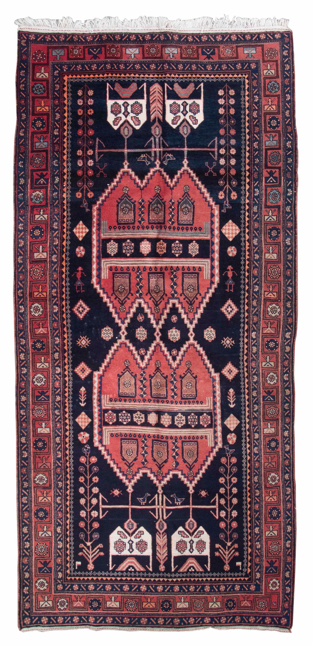 Appraisal: NORTHWEST PERSIAN RUG ' X ' Late th Century Navy