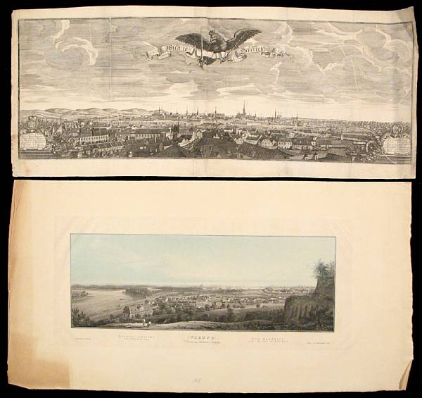 Appraisal: Plates Vienna Group of approximately engraved lithographic and woodcut views