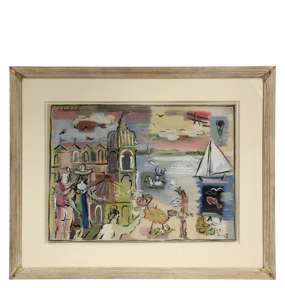 Appraisal: CHARLEDAIN AFTER RAOUL DUFY France - - By the Lakeside