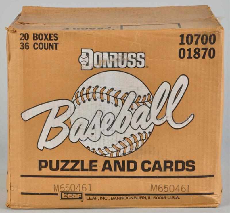 Appraisal: Donruss Wax Box Case Description Case box has been opened