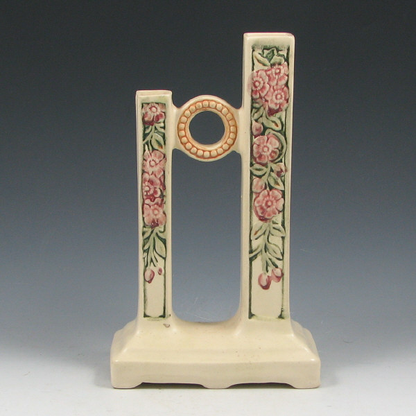 Appraisal: Weller Roma double bud vase Marked Weller in block letters