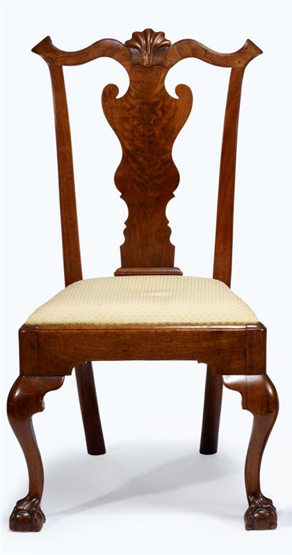 Appraisal: Chippendale walnut side chairphiladelphia circa