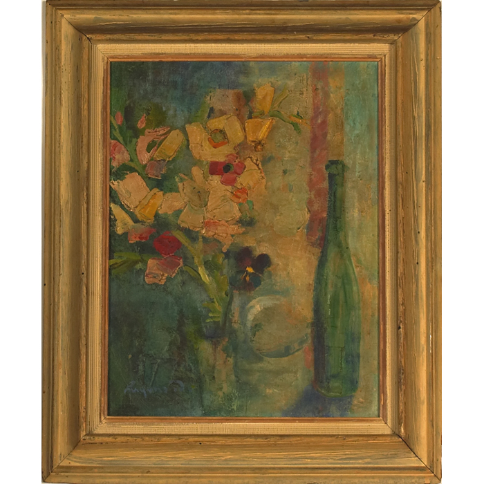 Appraisal: Eugene Dobos American th century Another Bouquet c oil on