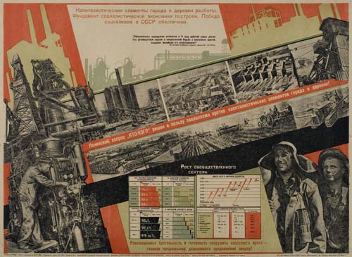 Appraisal: VARIOUS ARTISTS RUSSIAN PHOTOMONTAGE Two posters Crica s Each approximately