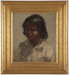 Appraisal: George Spangenberg ''Young'onn'' Portrait of a young Indian boy signed