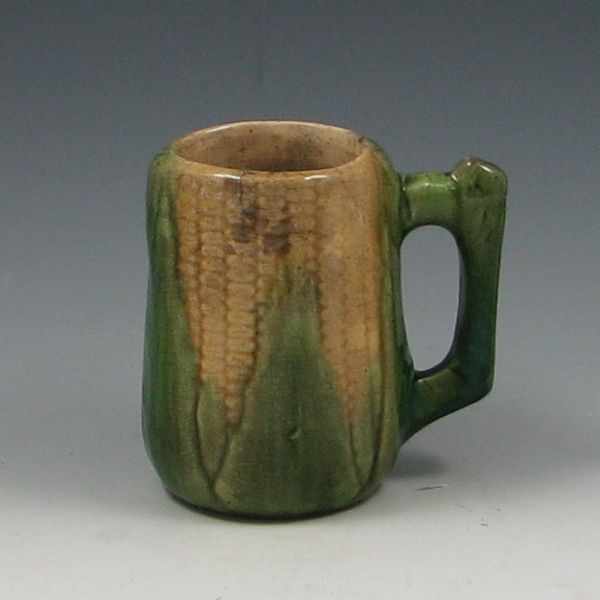 Appraisal: Brush-McCoy Majolica Corn Mug unmarked two chips on the inside