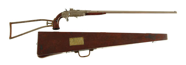 Appraisal: RARE CASED ENGRAVED WHITMORE BUGGY RIFLE ASSOCIATED WITH PRESIDENT WILLIAM