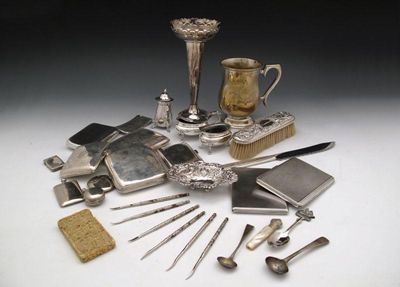 Appraisal: A mixed lot of silver items various dates and makers