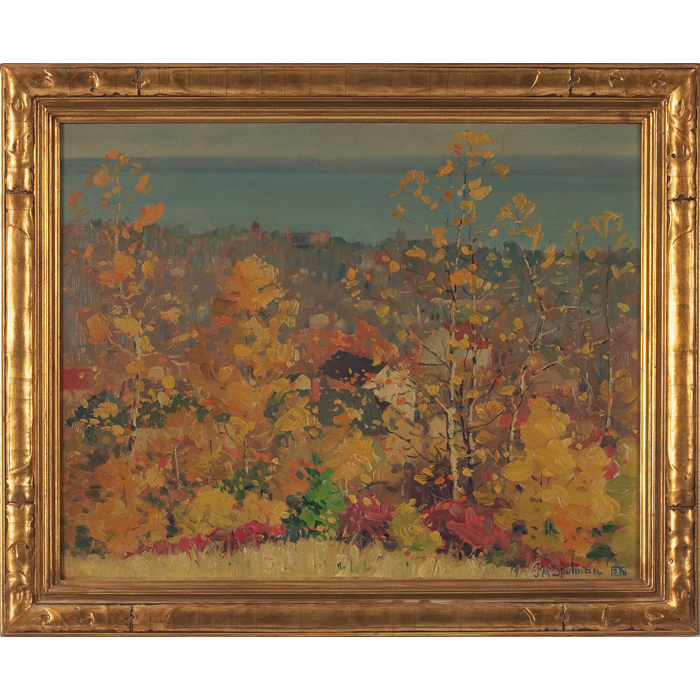 Appraisal: John Adams Spelman American - ''Autumn Landscape '' oil on