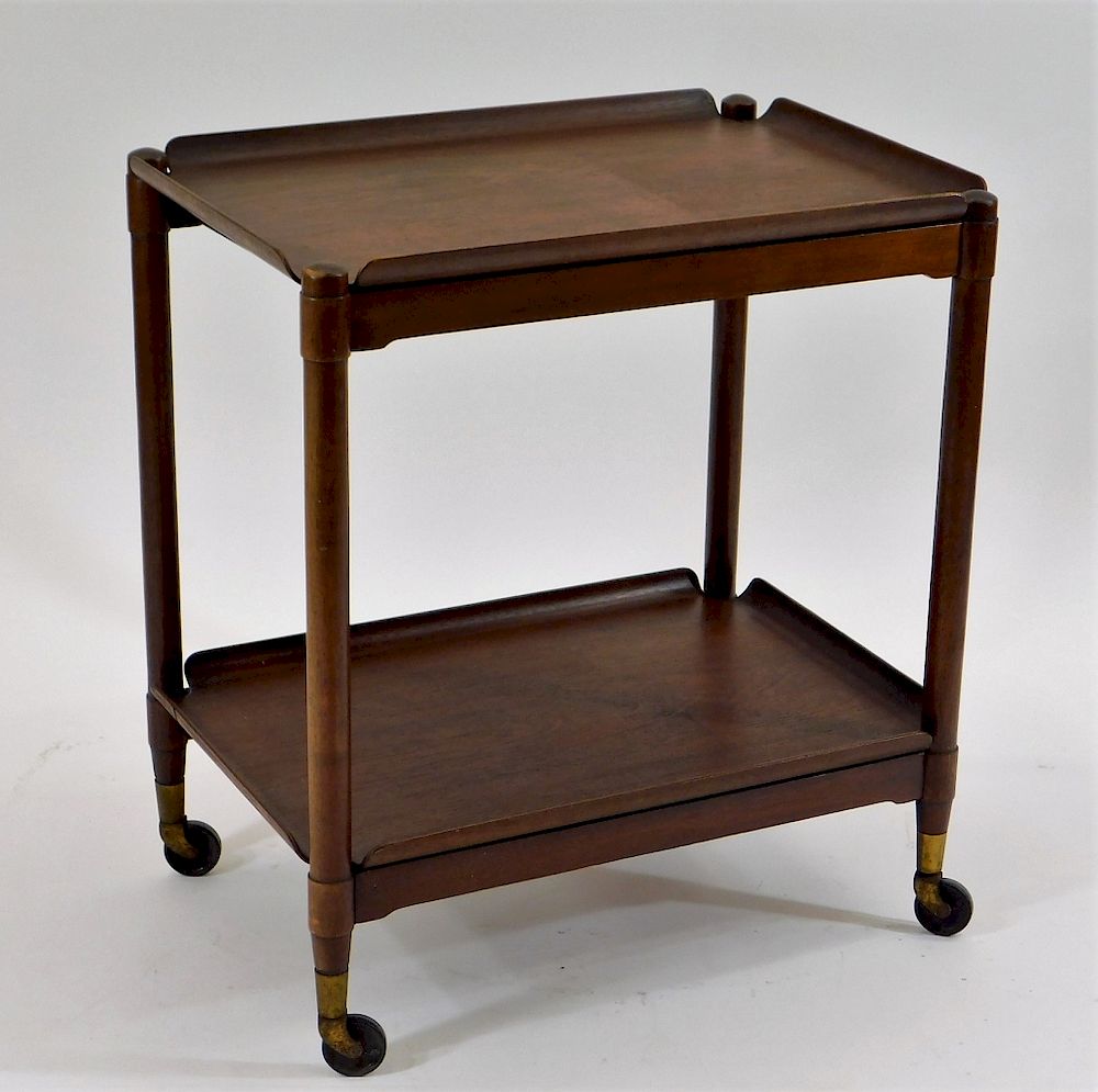 Appraisal: Finn Juhl Danish MCM Modern Rosewood Tea Cart Finn Juhl