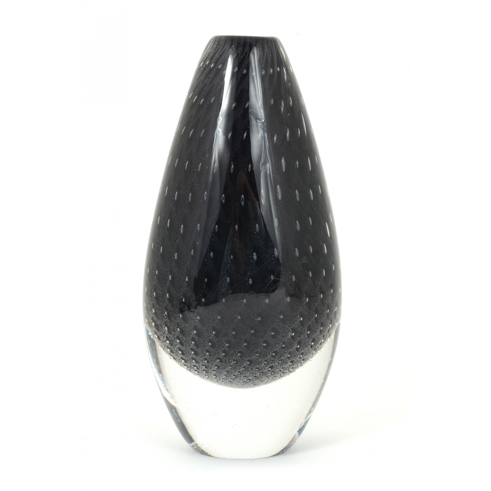 Appraisal: Ernest Gordon for Boda Glass Vase mid th century cased