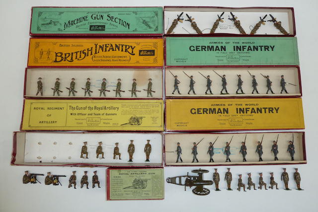 Appraisal: Britains British and German troops and other toy soldiers Britains