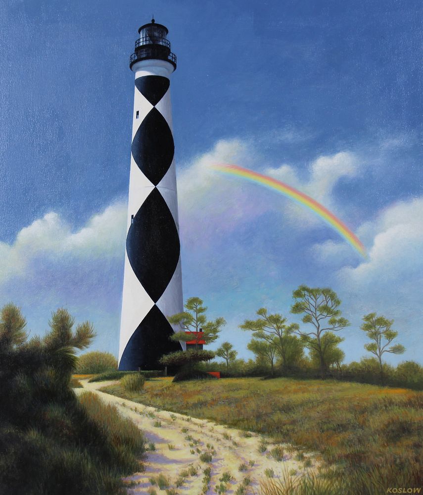 Appraisal: Howard Koslow - NC Lighthouse Howard Koslow American - North