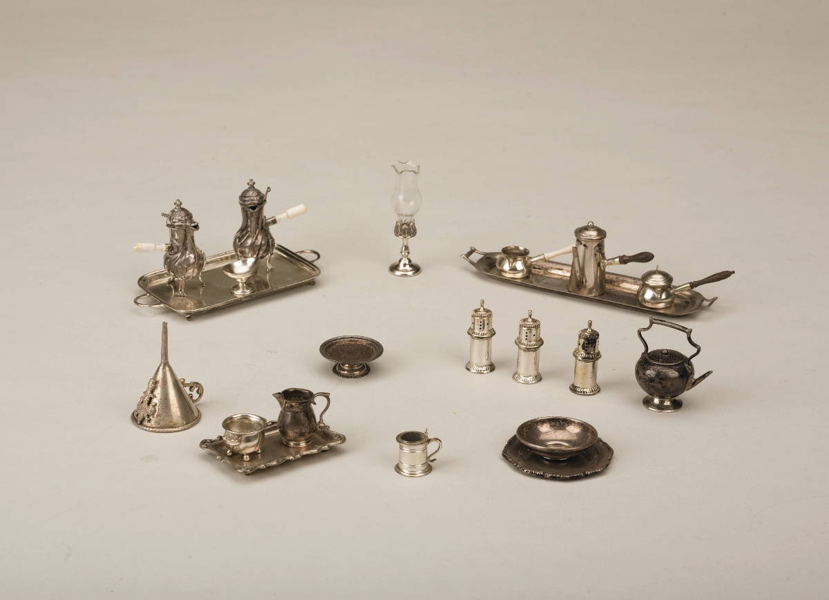 Appraisal: EXTENSIVE GROUP OF SILVER MINIATURE TABLEWARES WILLIAM B MEYERS CO