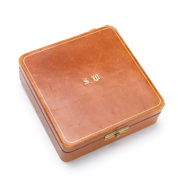 Appraisal: A Steve McQueen jewelry travel case s Square-shaped and made