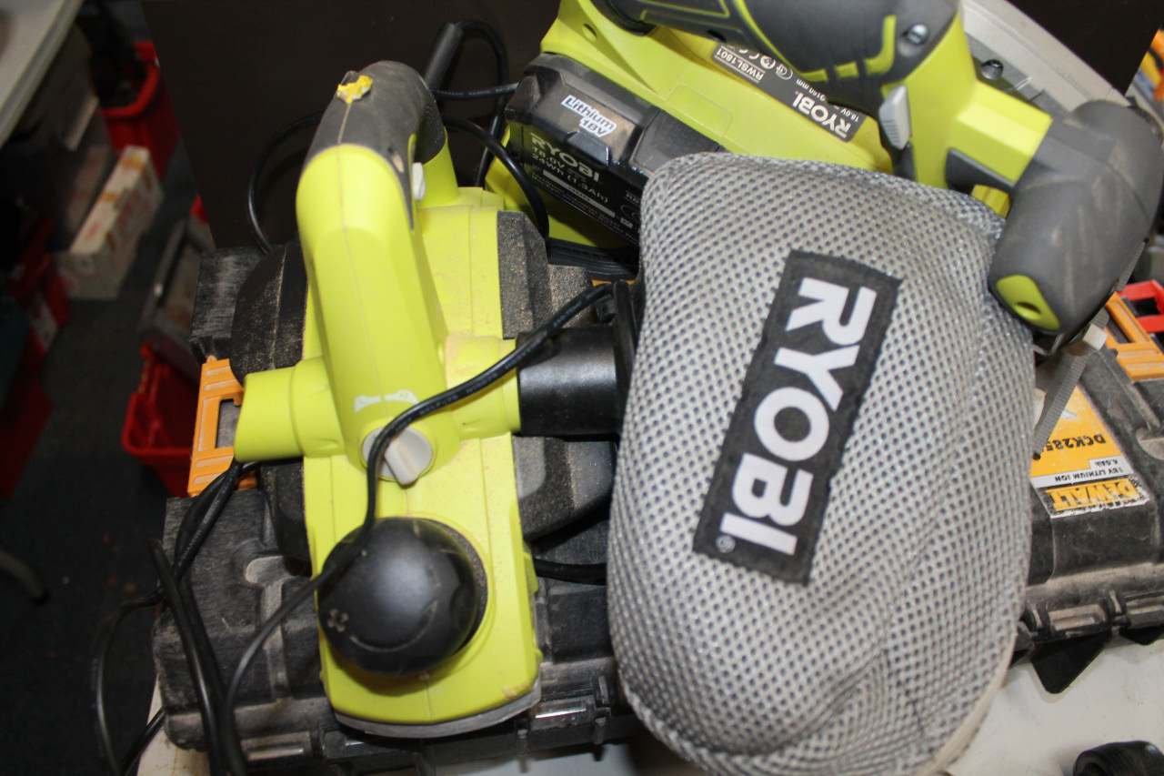 Appraisal: Two Ryobi power tools comprising an EBN planer and a