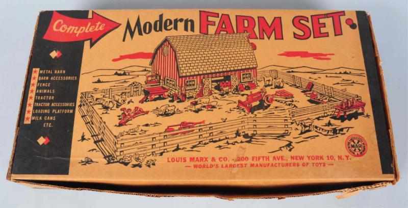 Appraisal: Marx Modern Farm Playset American Set appears to be complete