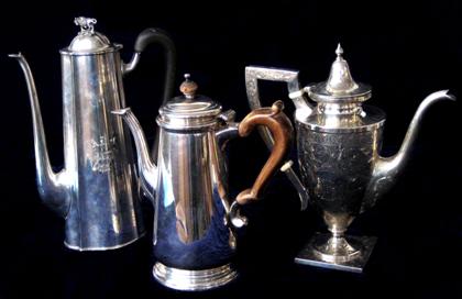 Appraisal: Sterling silver coffee pottiffany and company new york new york