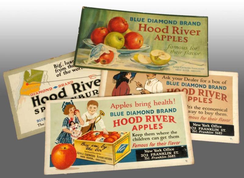 Appraisal: Lot of Assorted Posters for Hood River Apples Description All