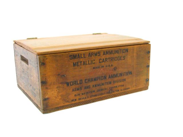 Appraisal: Lined Ammo box with Tiger liner with padded 'big cat'