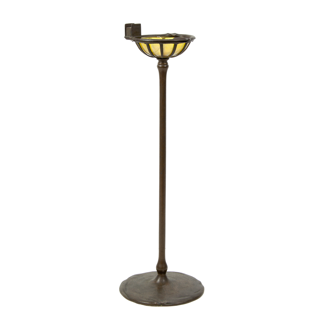 Appraisal: A TIFFANY STUDIOS PATINATED BRONZE SMOKING STAND A Tiffany Studios