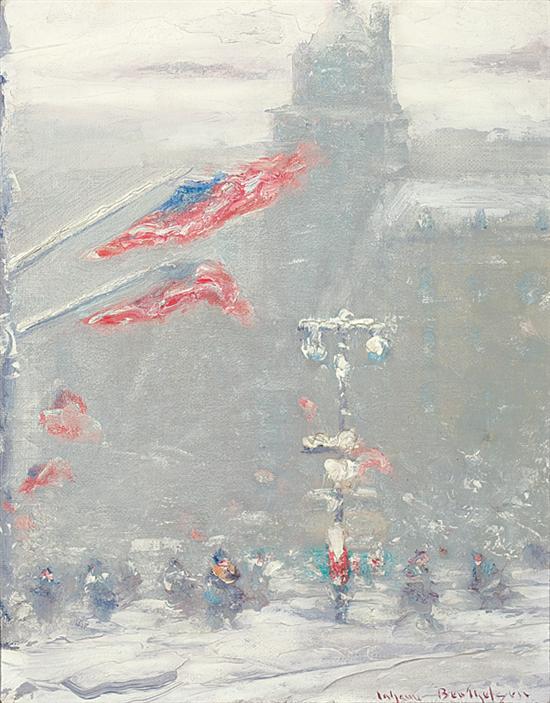 Appraisal: JOHANN BERTHELSEN American - Fifth Avenue Looking South at Sixtieth