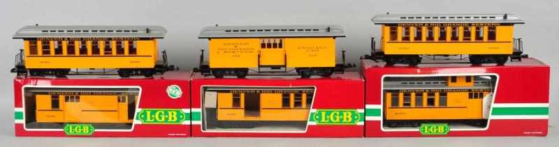 Appraisal: Lot of LGB Denver Rio Grande Coach Cars Description Contemporary