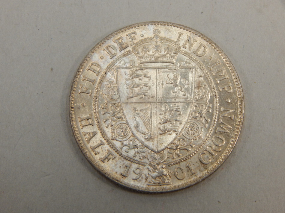 Appraisal: A Queen Victoria silver half crown dated