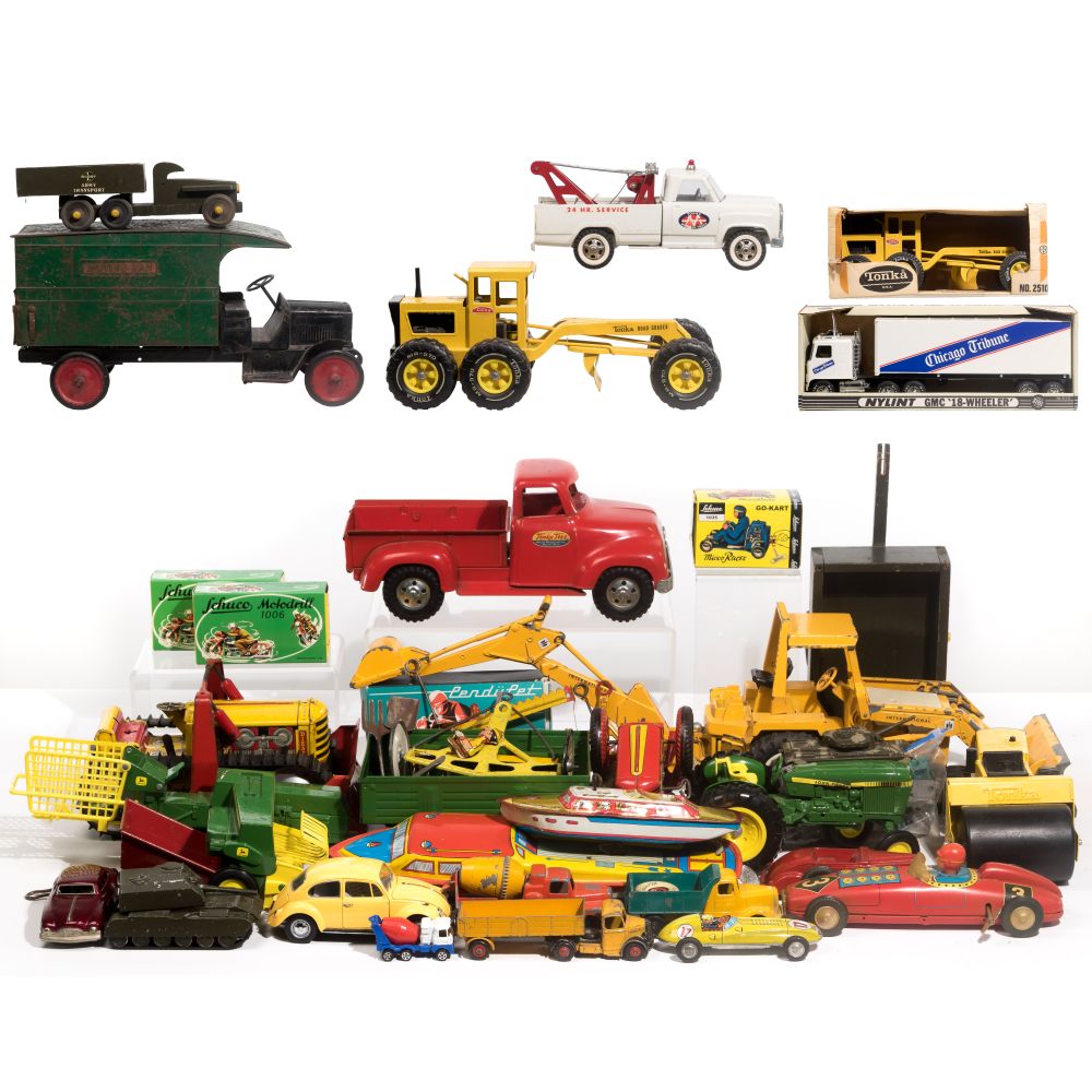 Appraisal: TOY VEHICLE COLLECTIONOver items including Buddy L Moving Van and