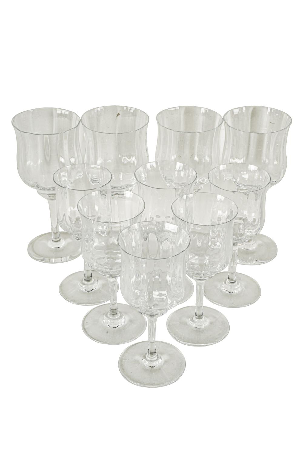 Appraisal: BACCARAT CRYSTAL STEMWARE SERVICE'Capri' pattern with Baccarat mark comprising nine