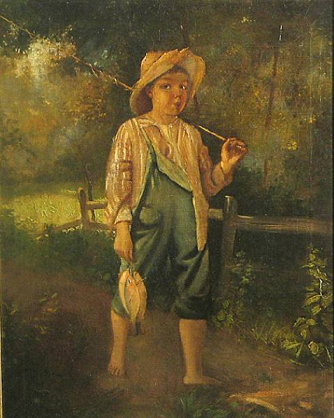 Appraisal: Karl Witkowski American - Gone Fishing signed 'K Witkowski' lower