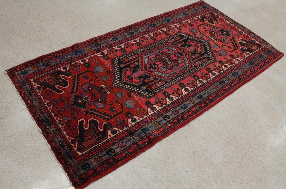 Appraisal: HAND KNOTTED PERSIAN TRIBAL AREA RUG ' x '