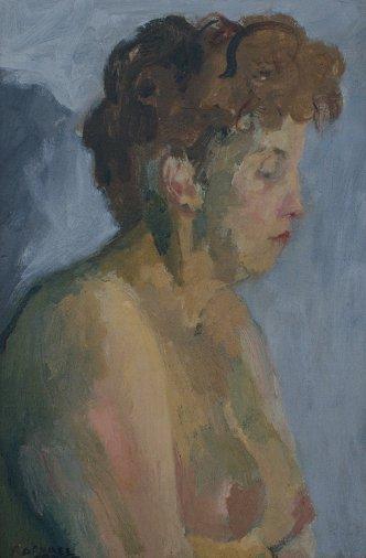 Appraisal: SOYER Raphael American - Female Nude OIL Canvas '' x