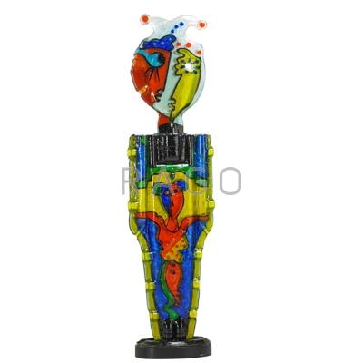 Appraisal: SILVIO VIGLIATURO b BERENGO FINE ARTS Large fused glass figural