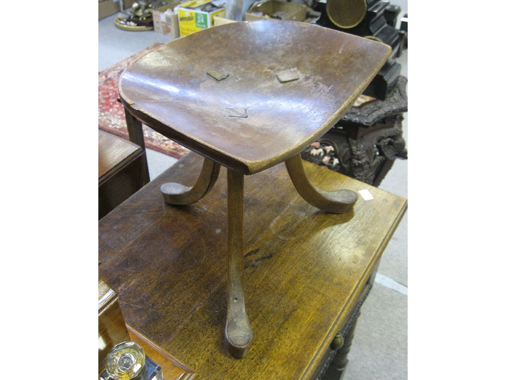 Appraisal: Chinese hardwood stool