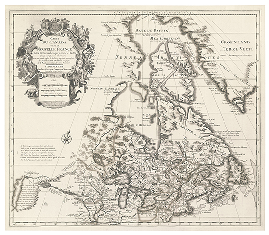 Appraisal: DELISLE GUILLAUME Carte du Canada ou de la Nouvelle France