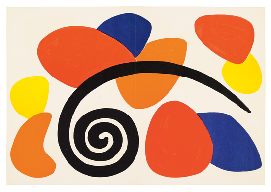 Appraisal: ALEXANDER CALDER Fl ches Portfolio with complete text lithographs printed